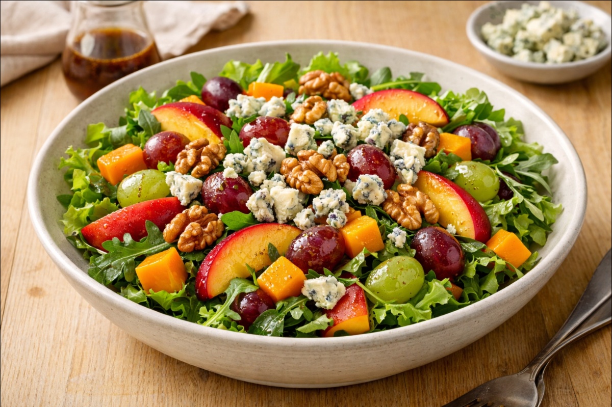 סלט ירוק עם פרי