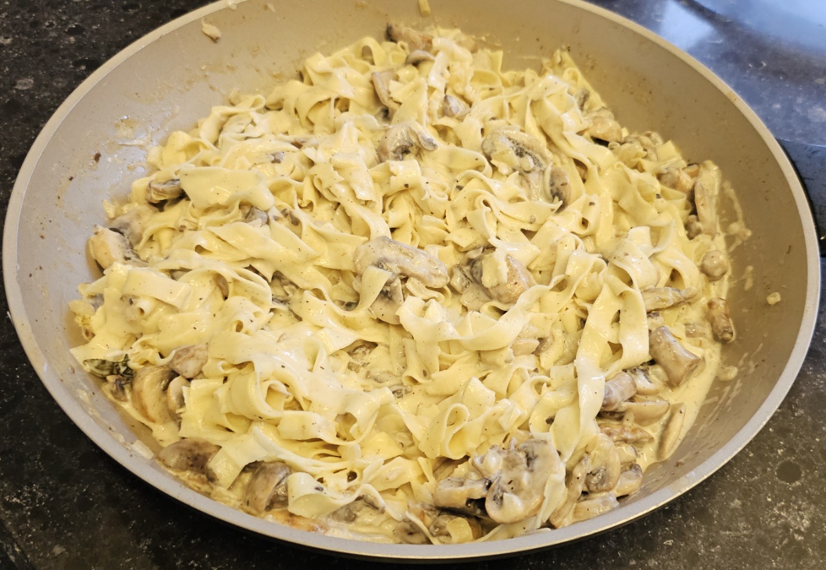 ספגטי ברוטב פטריות