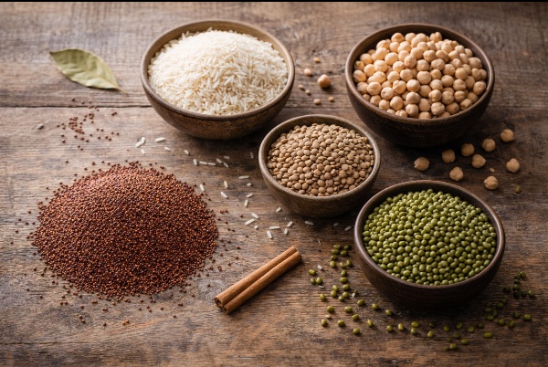 אורז, דגנים וקטניות
