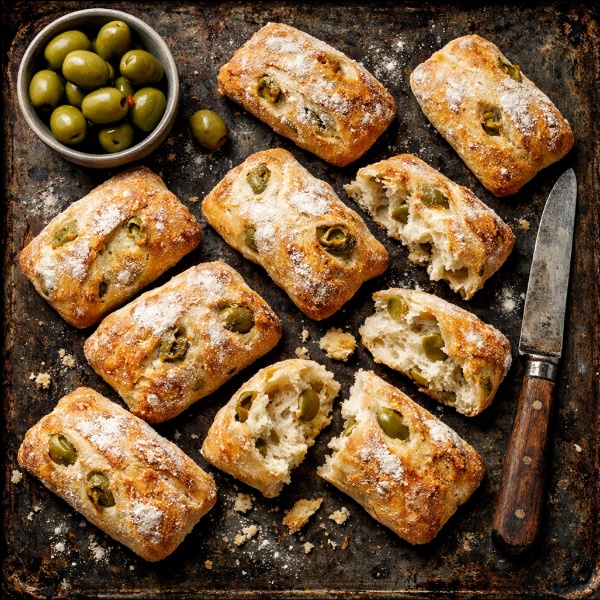 בגט צרפתי עם זיתים 