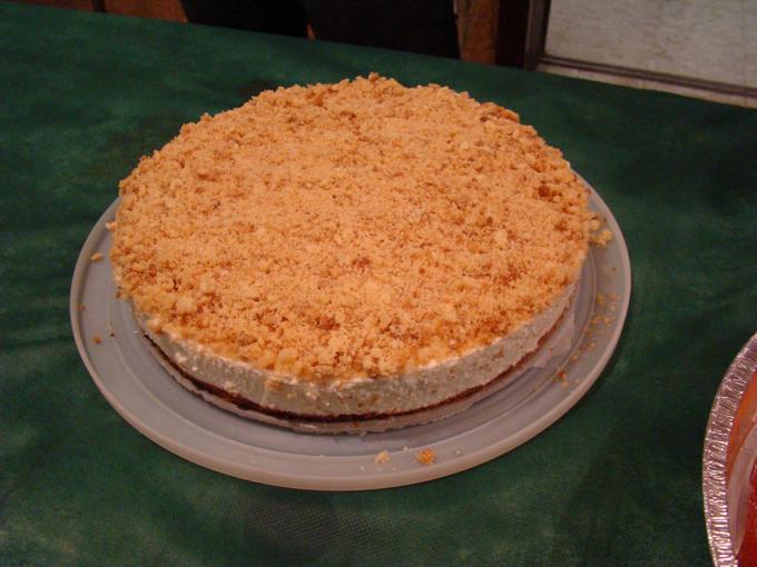 עוגת גבינה פירורים