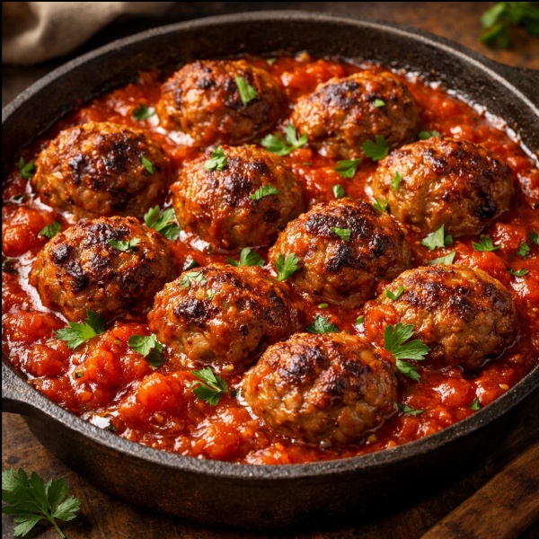 קציצות בשר ברוטב אדום